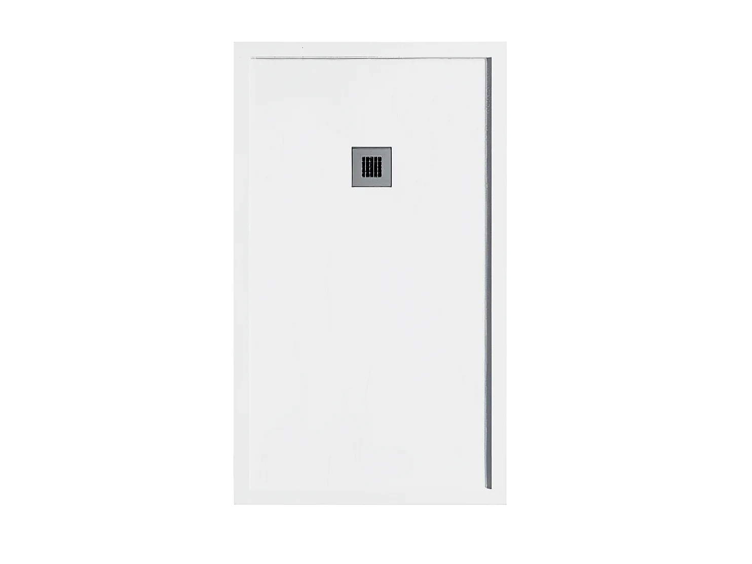 Plato de ducha resina SARIN blanco  70x140 cm rejilla acero inox.