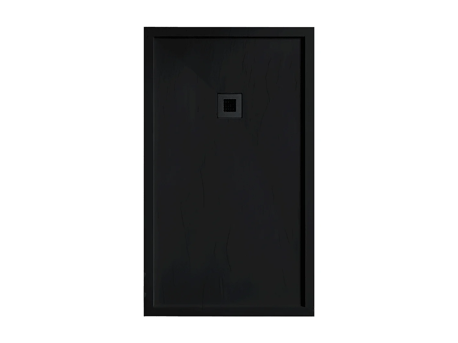 Plato de ducha resina SARIN NEGRO  80x90 cm rejilla color
