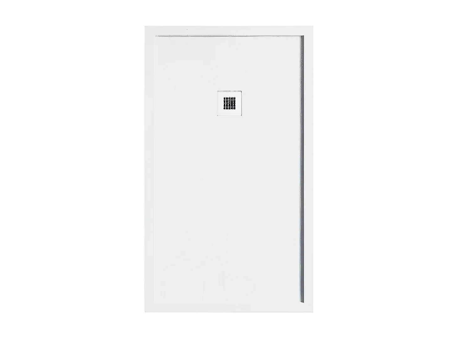 Plato de ducha resina SARIN blanco  70x100 cm rejilla color