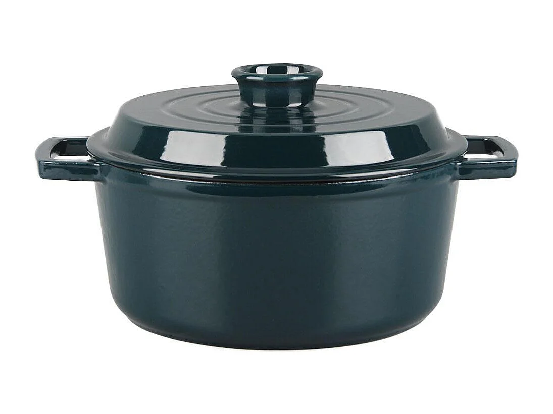 Cocotte en fonte ronde 25cm - "Masseiron Emeraude"