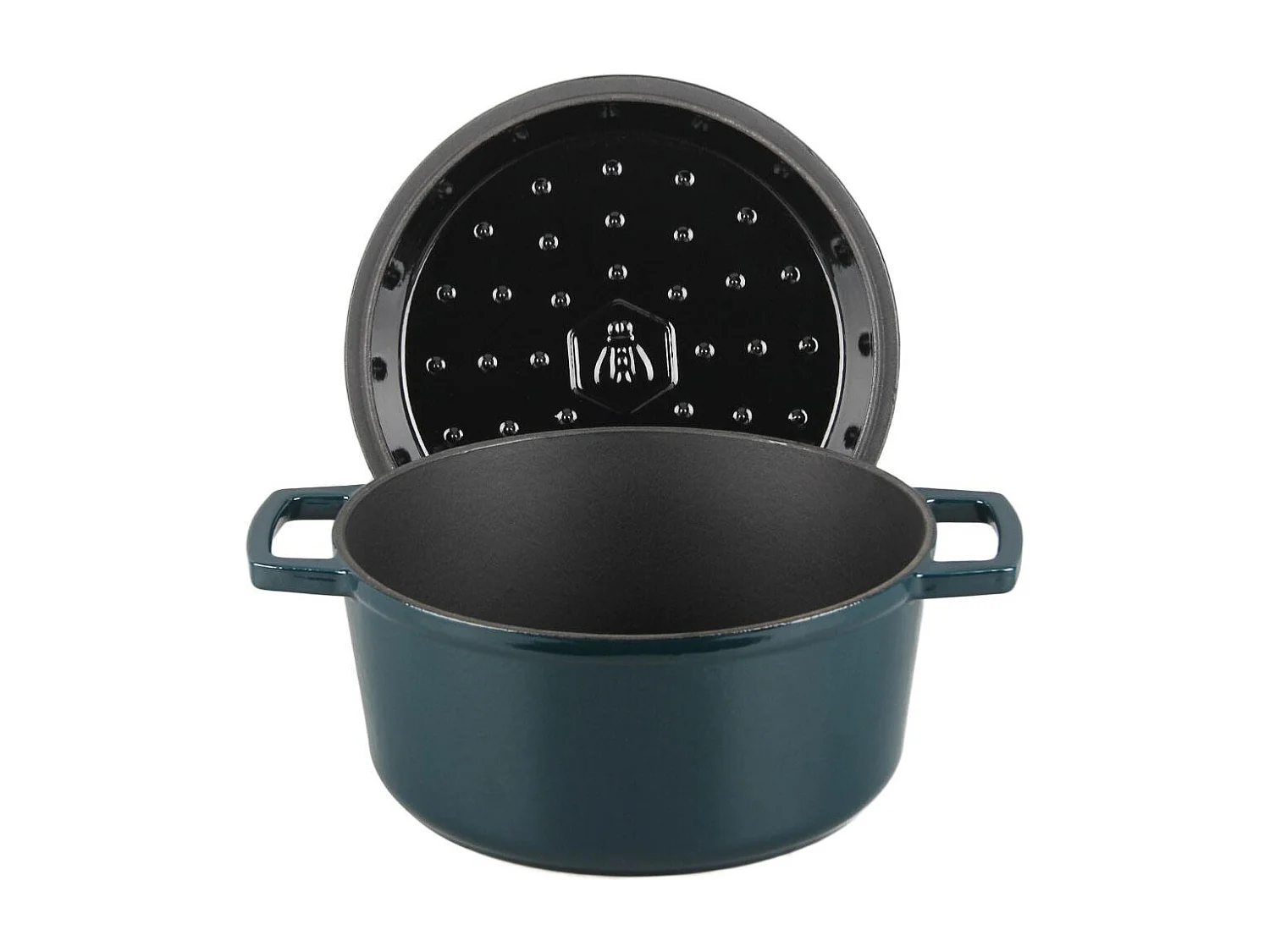 Cocotte en fonte ronde 25cm - "Masseiron Emeraude"