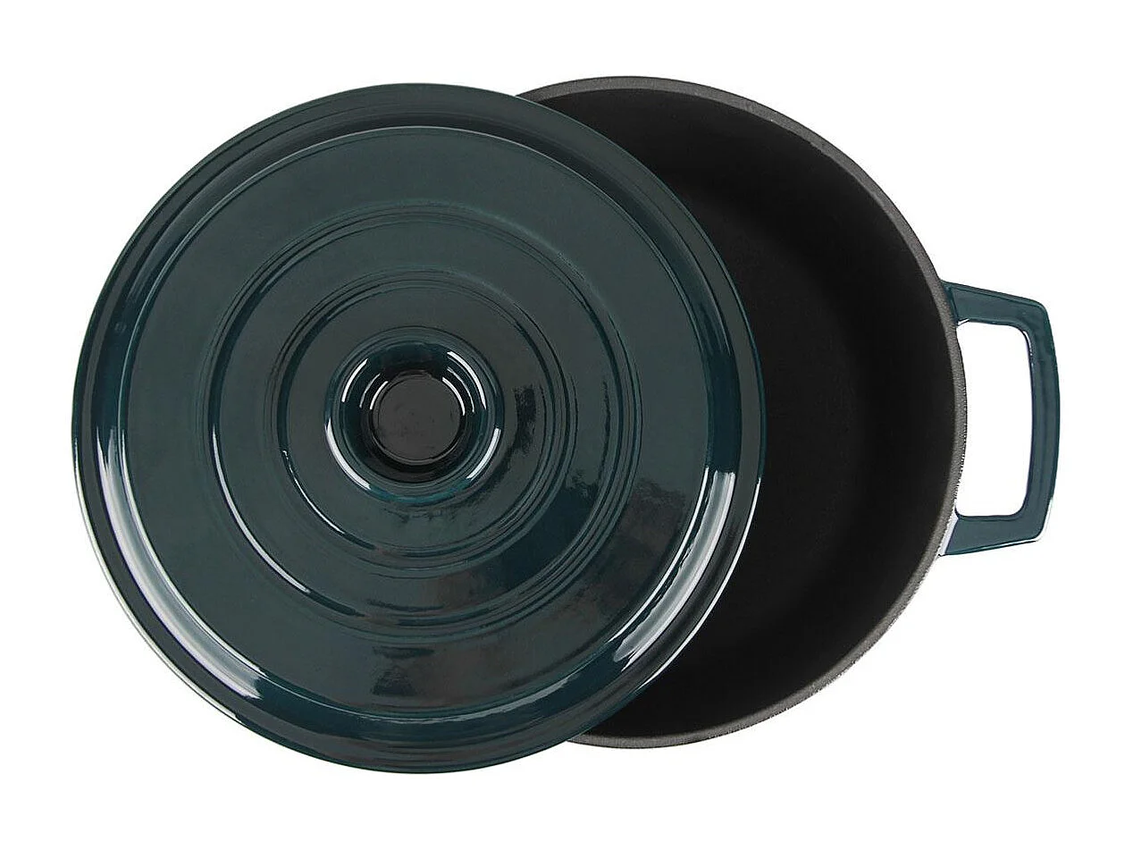 Cocotte en fonte ronde 25cm - "Masseiron Emeraude"