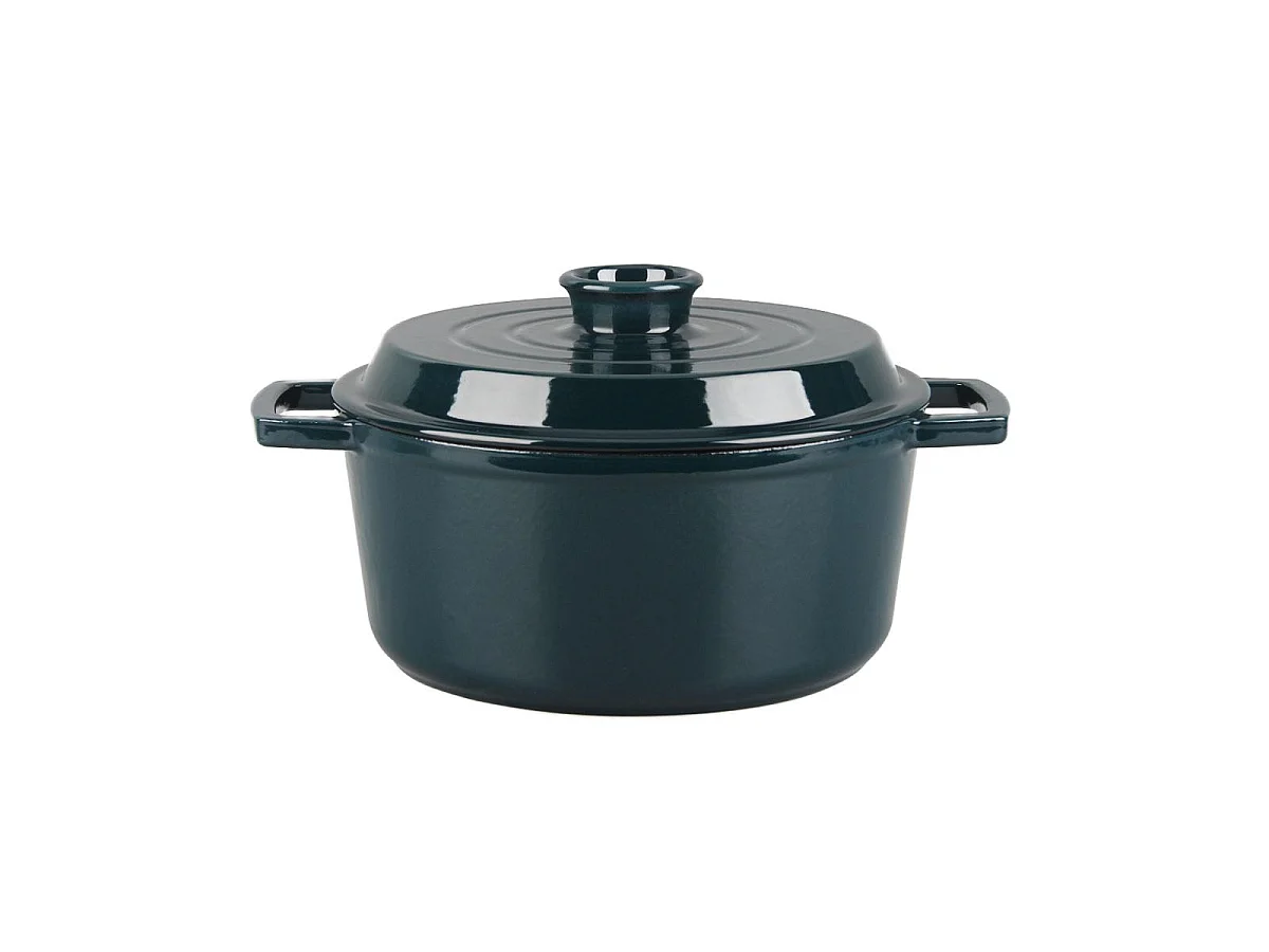 Cocotte en fonte ronde 25cm - "Masseiron Emeraude"