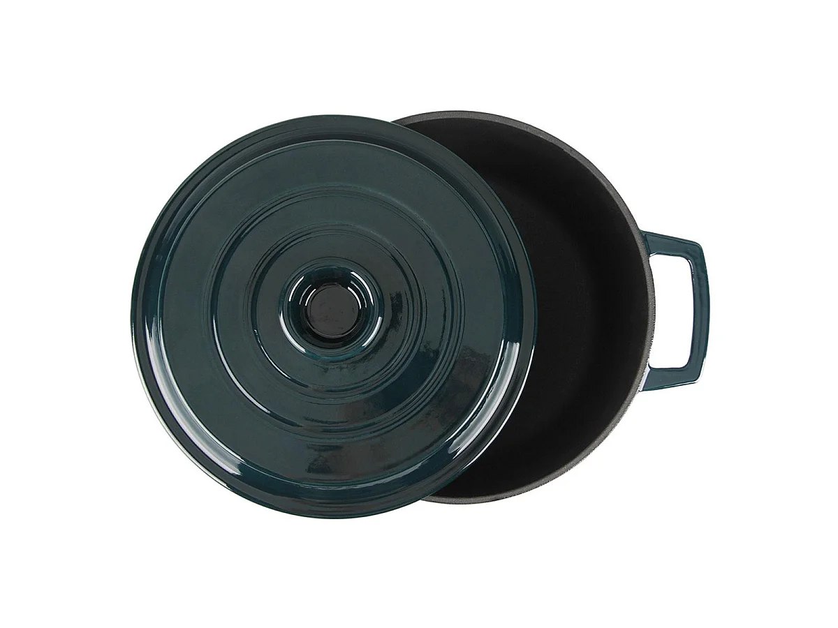 Cocotte en fonte ronde 25cm - "Masseiron Emeraude"