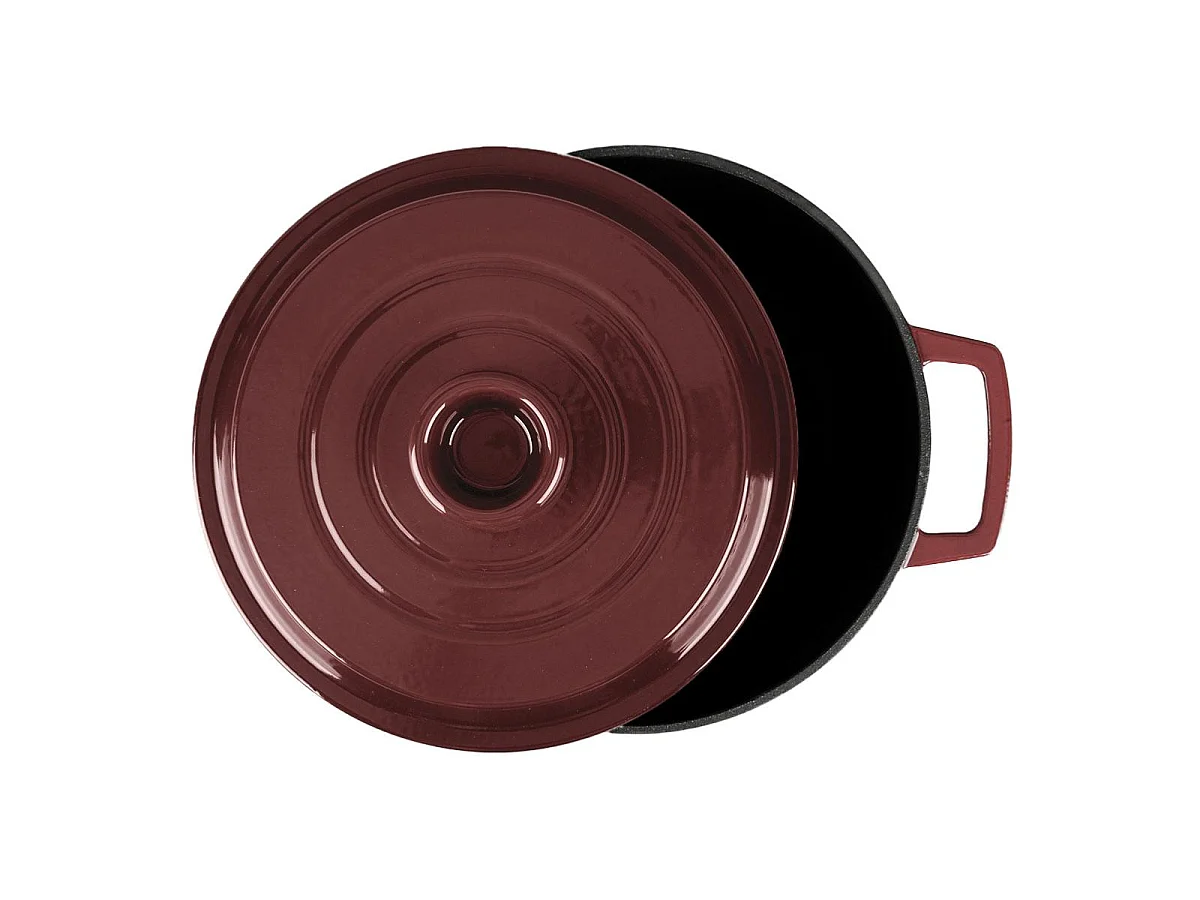 Cocotte en fonte ronde 25cm - "Masseiron Merlot"