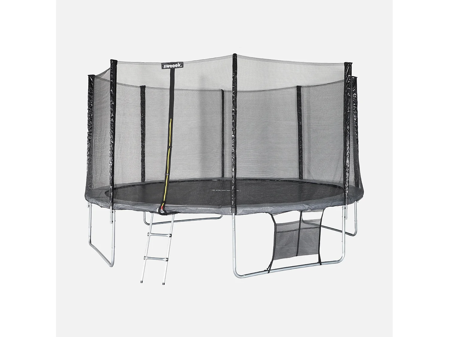 Trampolín con pack de accesorios de 430cm gris