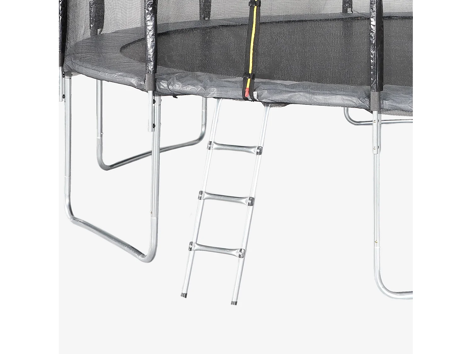 Cama elástica con pack de accesorios, 490cm gris