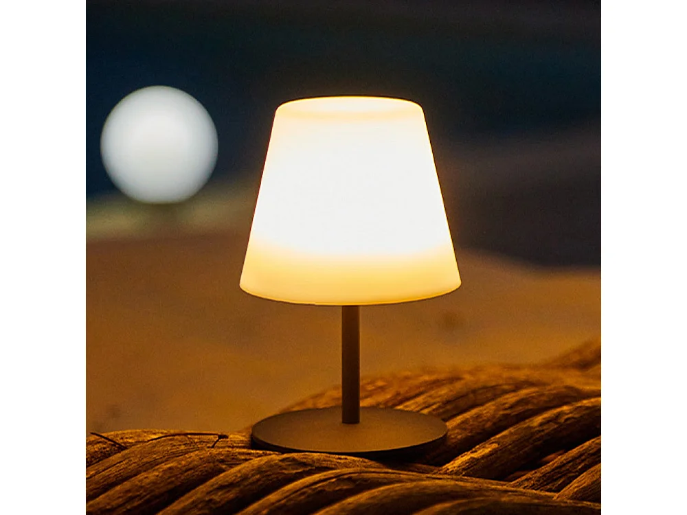 Lampe de table sans fil TWINS Gris H16cm