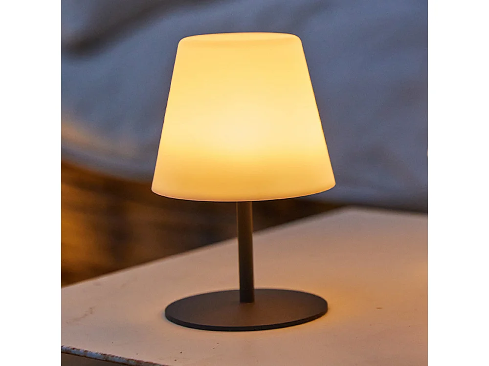 Lampe de table sans fil TWINS Gris H16cm