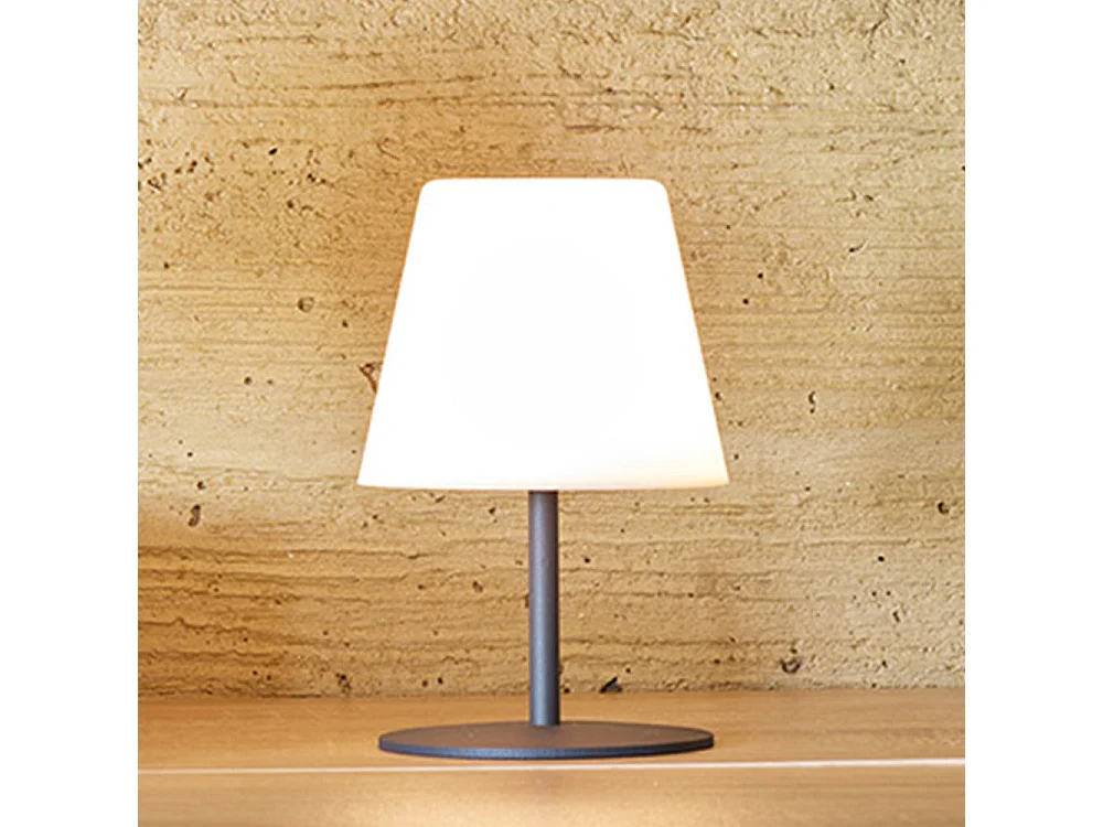 Lampe de table sans fil TWINS Gris H16cm