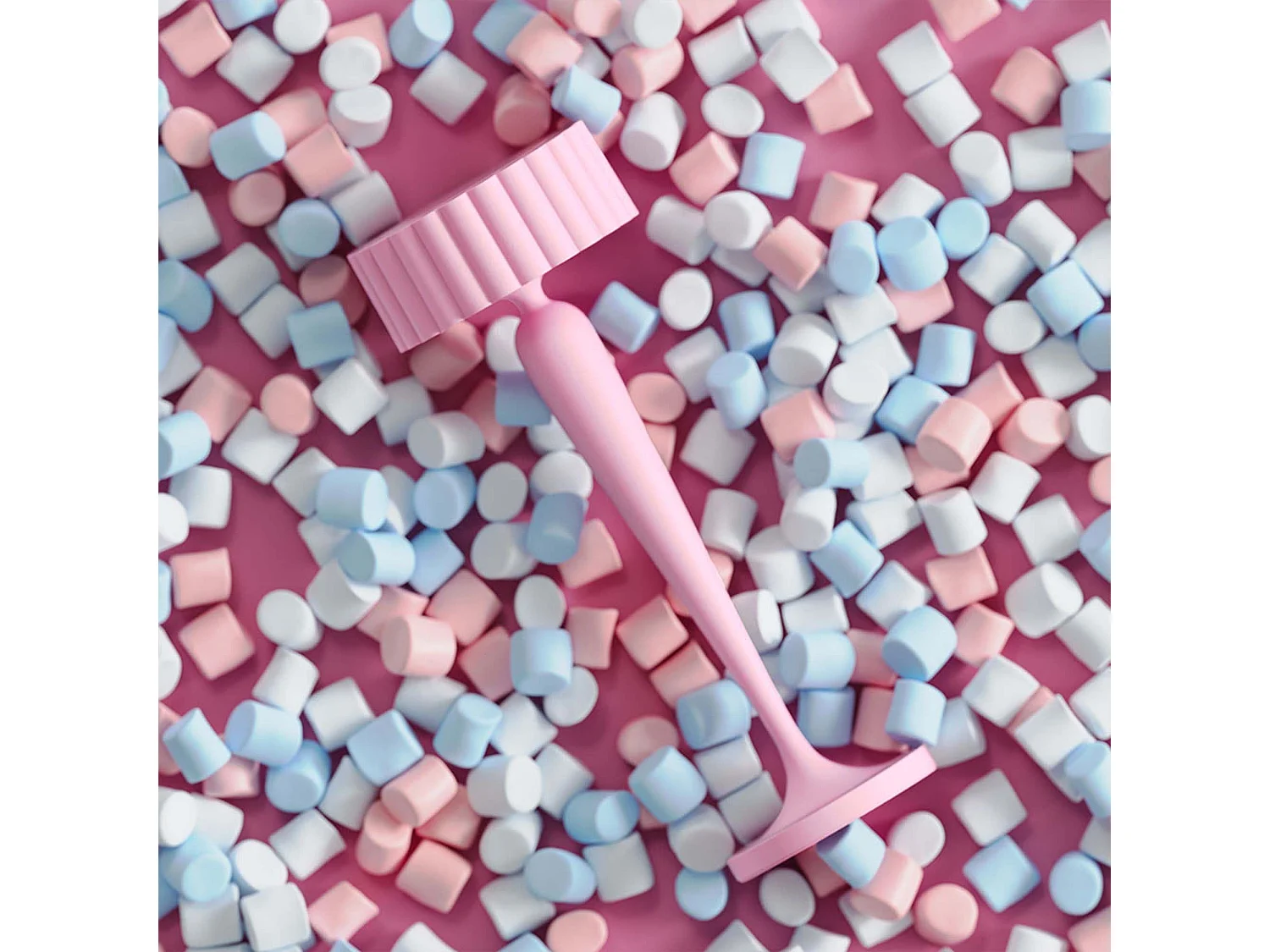 Lampe de table sans fil touch aluminium TWIGGY Rose H26 cm