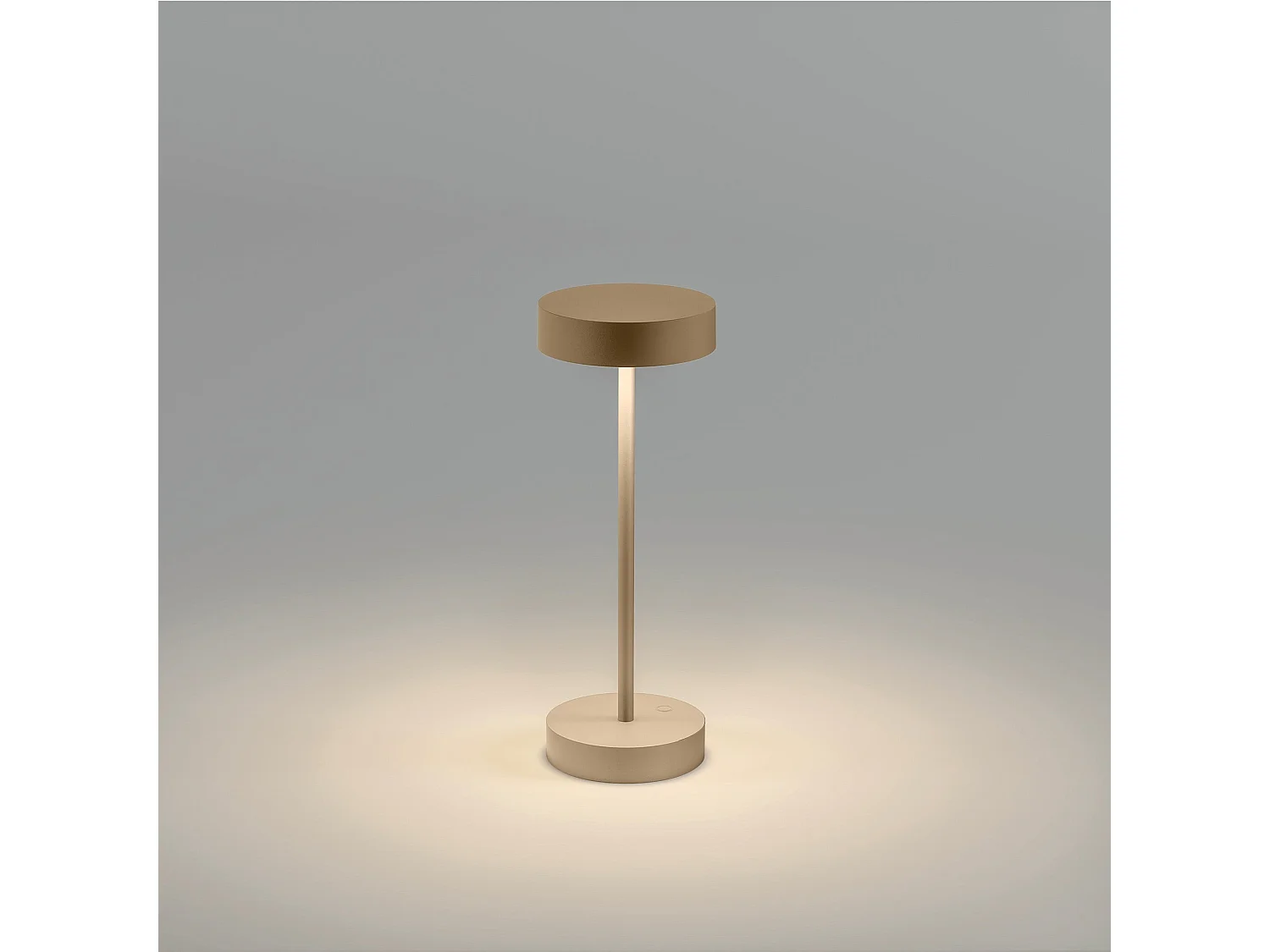 Lampe de table sans fil aluminium SANDY MINI Sable H25 cm