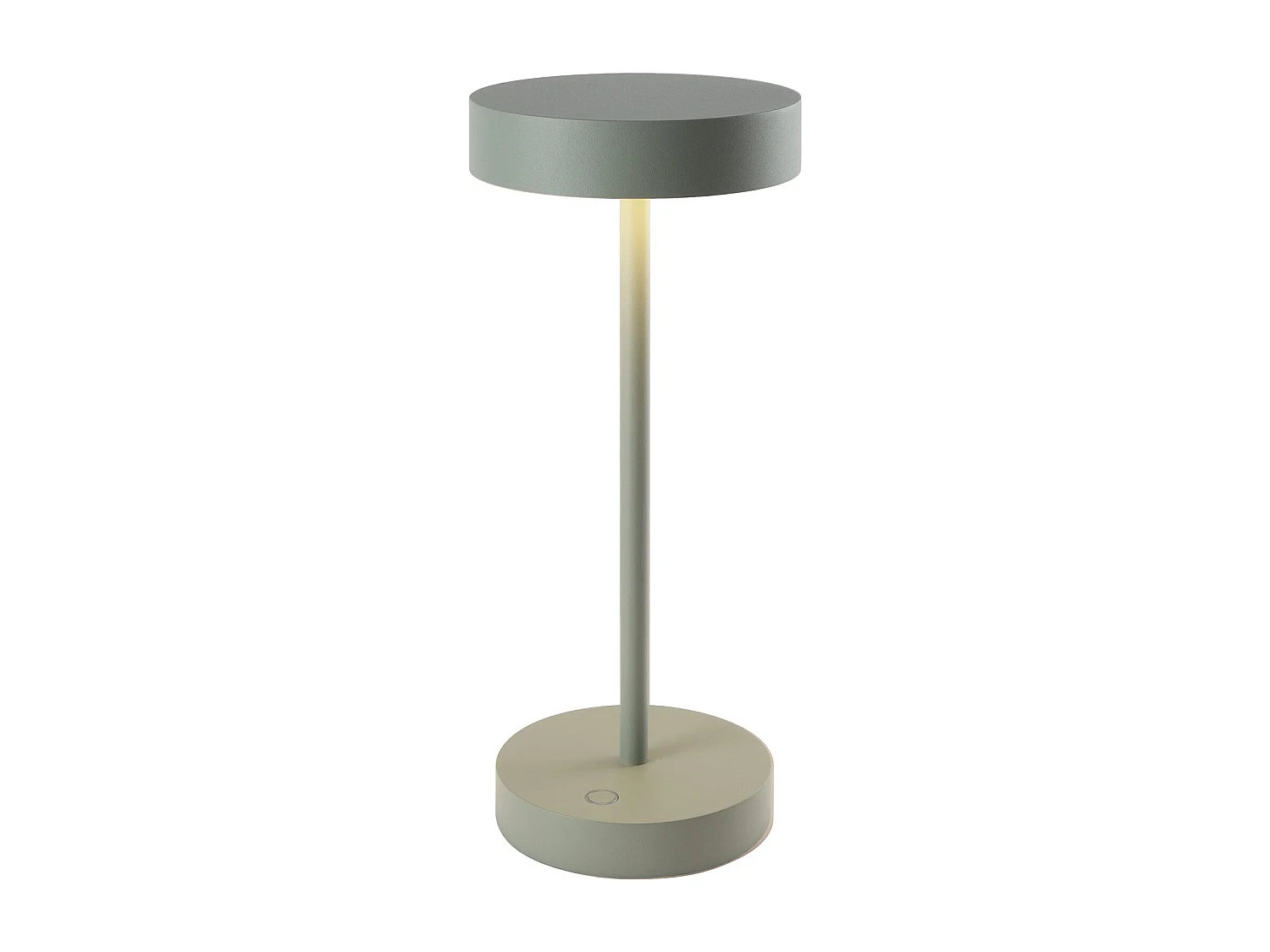 Lampe de table sans fil aluminium SANDY MINI Vert H25 cm