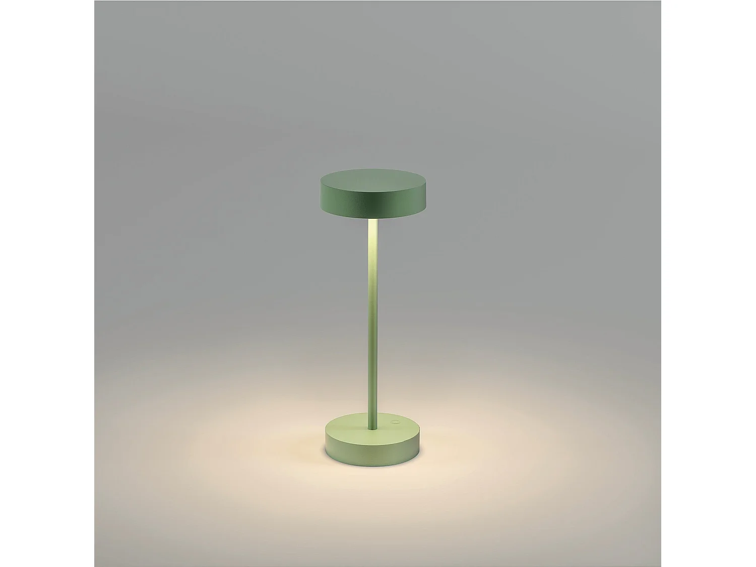 Lampe de table sans fil aluminium SANDY MINI Vert H25 cm