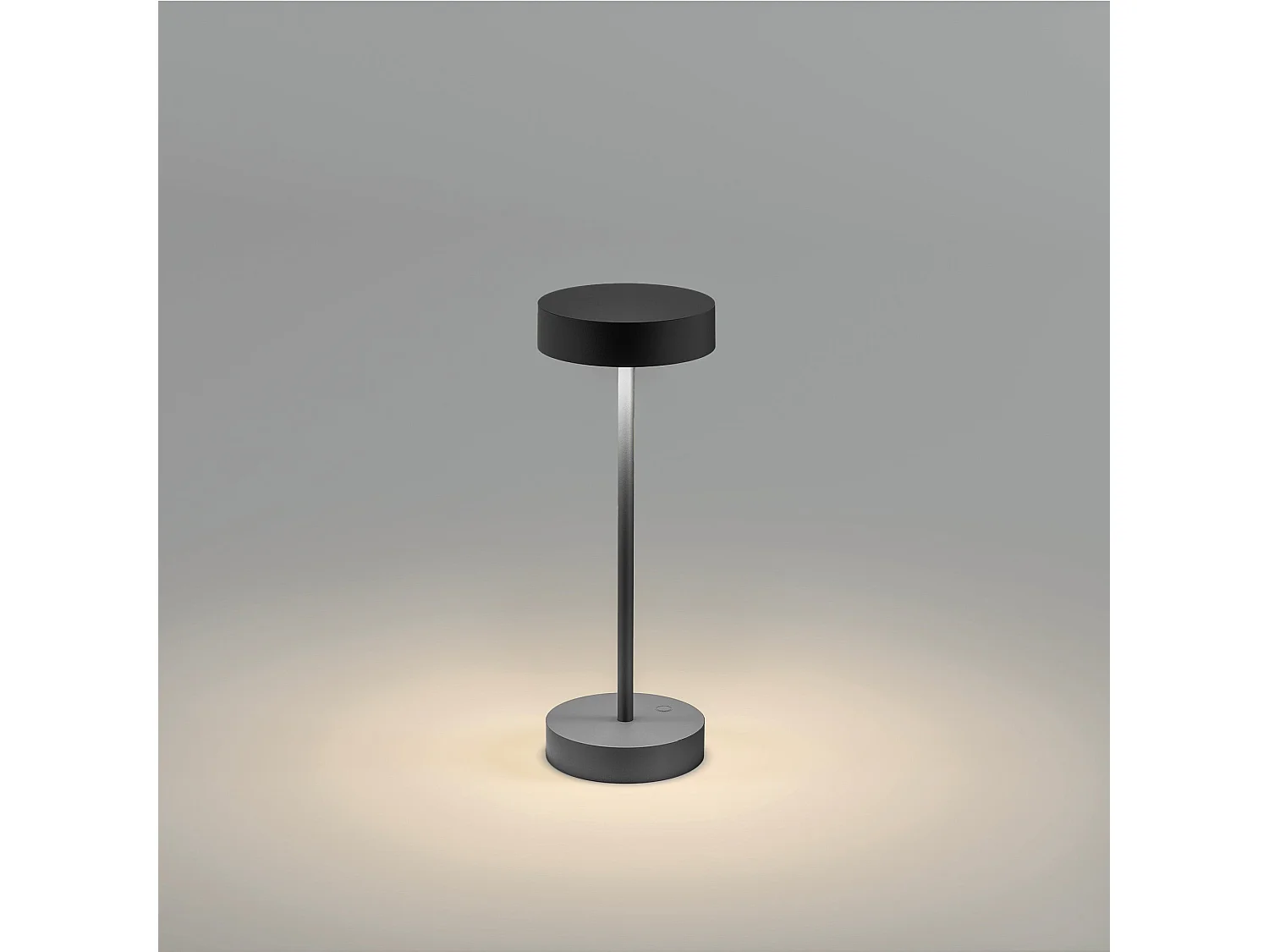 Lampe de table sans fil aluminium SANDY MINI Noir H25 cm