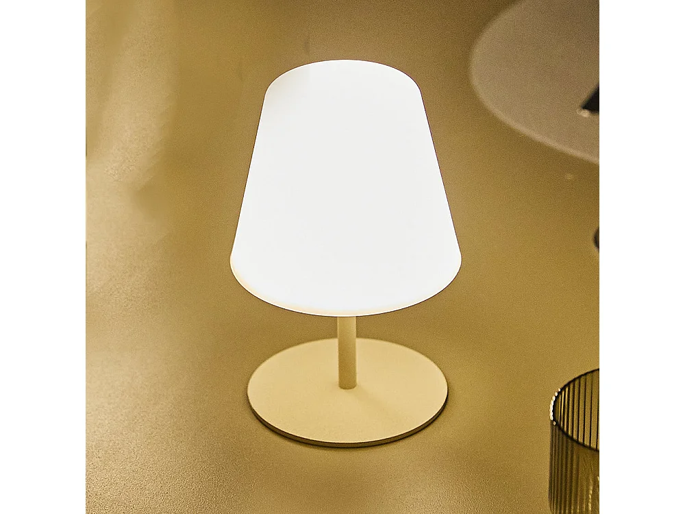 Lampe de table sans fil TWINS Sable H16cm