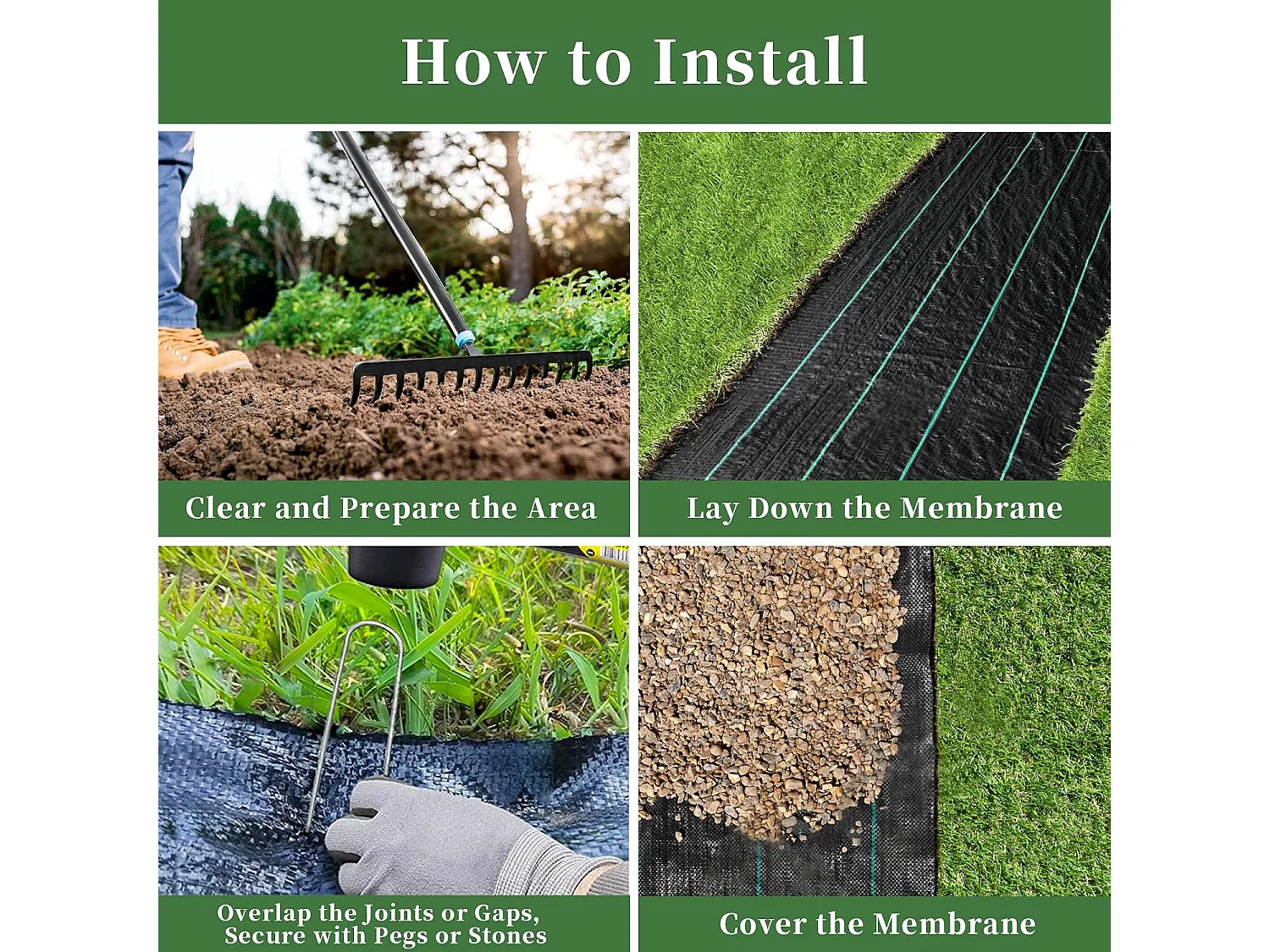 Dripex Toiles de Paillage 1m x 10m, Toile Anti Mauvaises Herbes Jardin 90g/㎡, Geotextile, Bache Noire Agricole, Tissu Perméable à l'eau