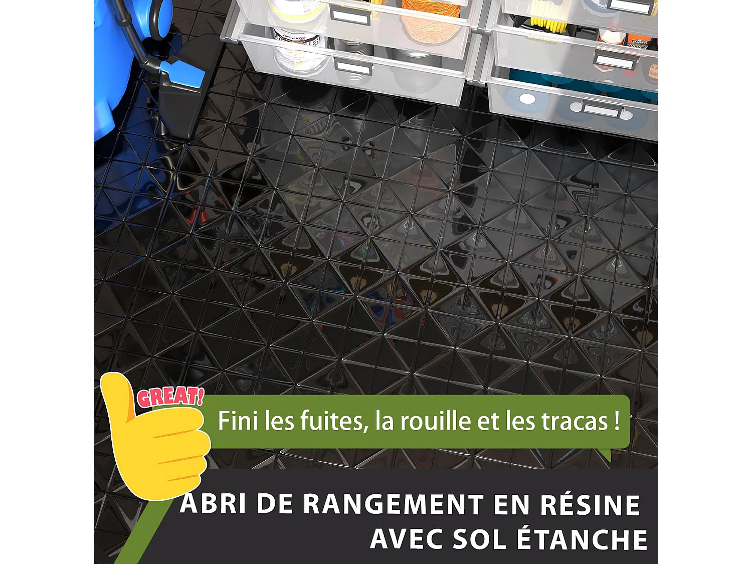 YODOLLA Abri de Jardin en Métal avec Toit Incliné, Porte Coulissante & Sol, Boîte de Rangement Étanche 150x85.6x159cm, Gris