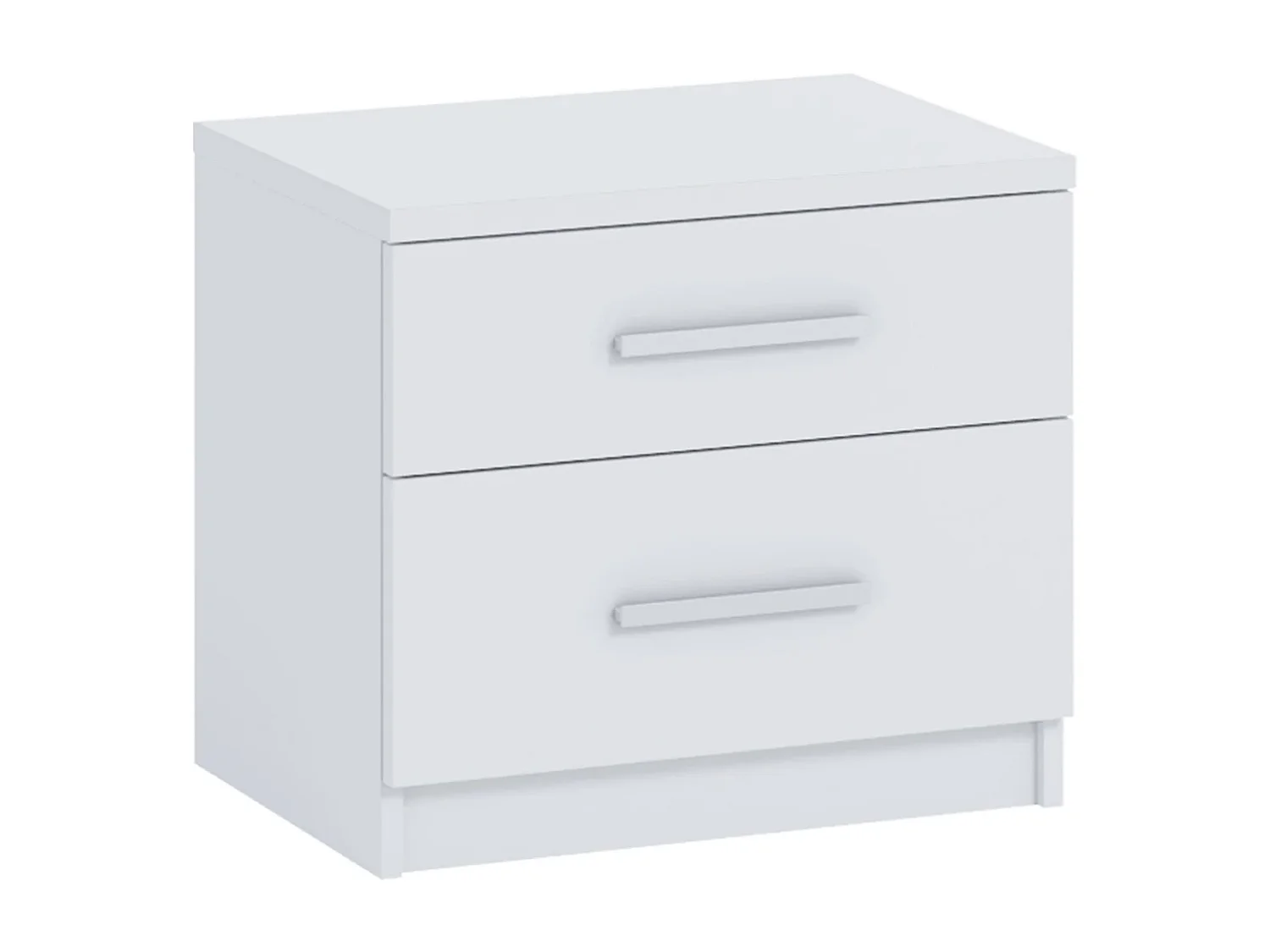 Nachtkastje Tamiza 50 cm - Wit met 2 lades