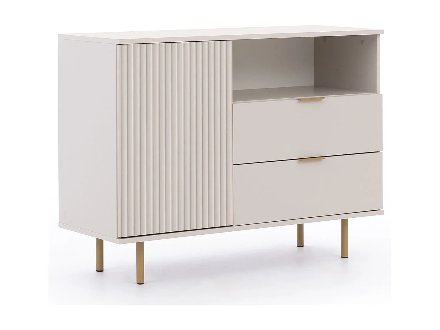 Kompakte Kommode 107 cm Nubia - Kaschmir und Gold