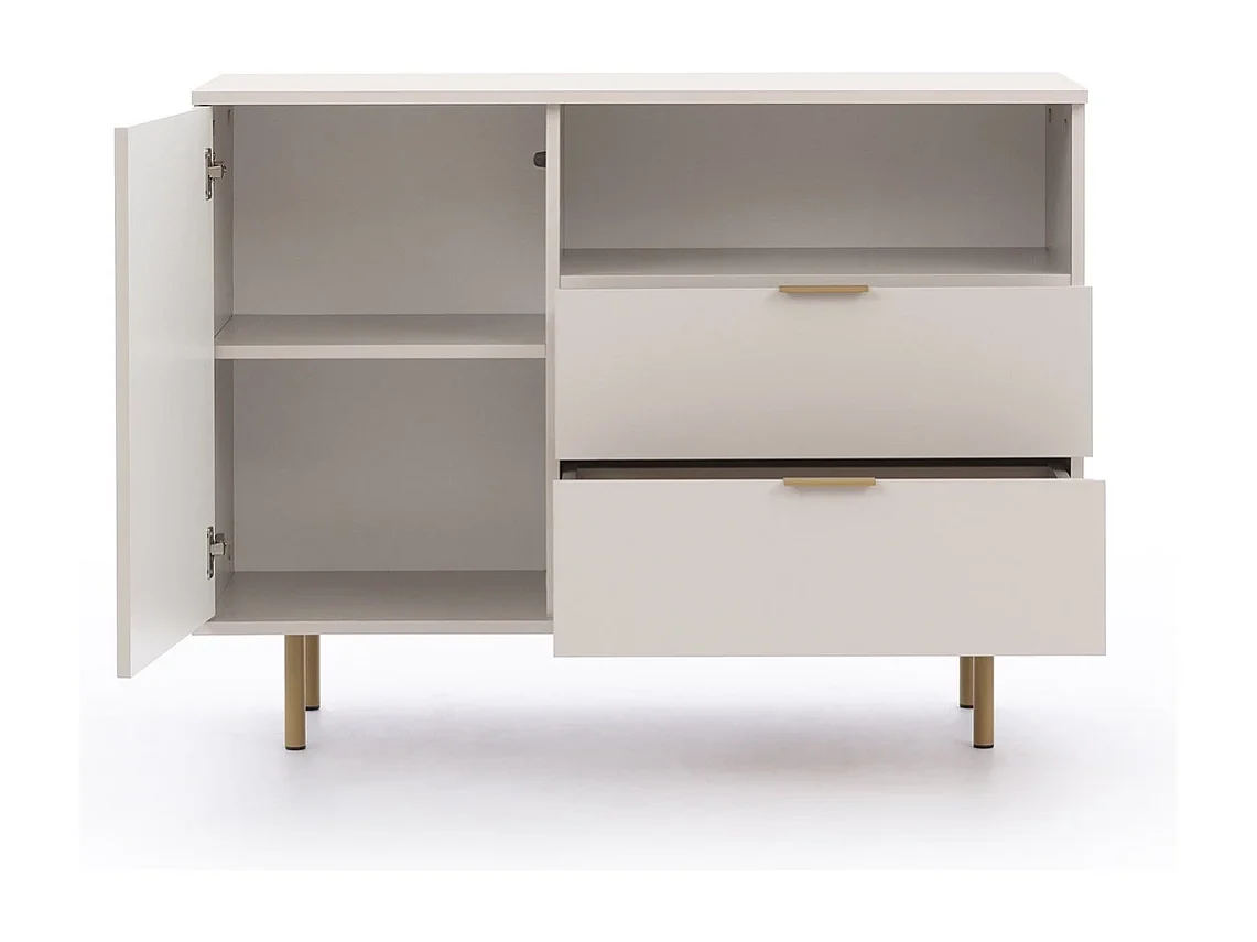 Kompakte Kommode 107 cm Nubia - Kaschmir und Gold