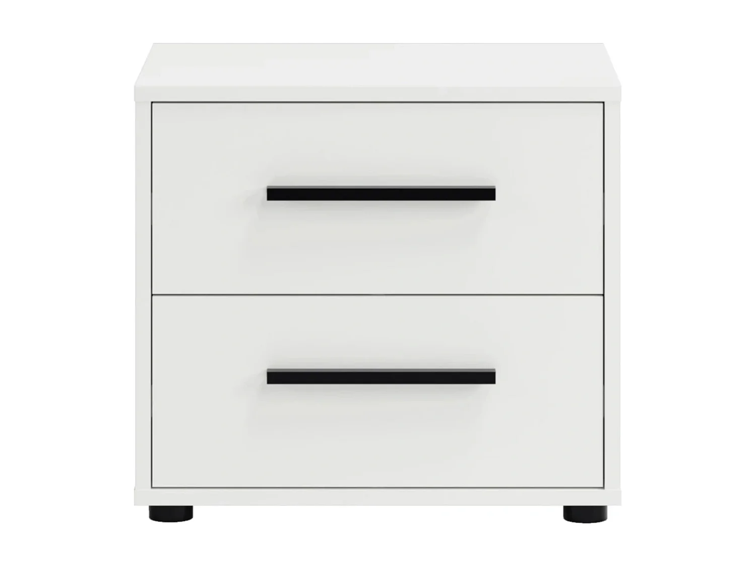 Chevet Modena 2 tiroirs - Blanc Mat