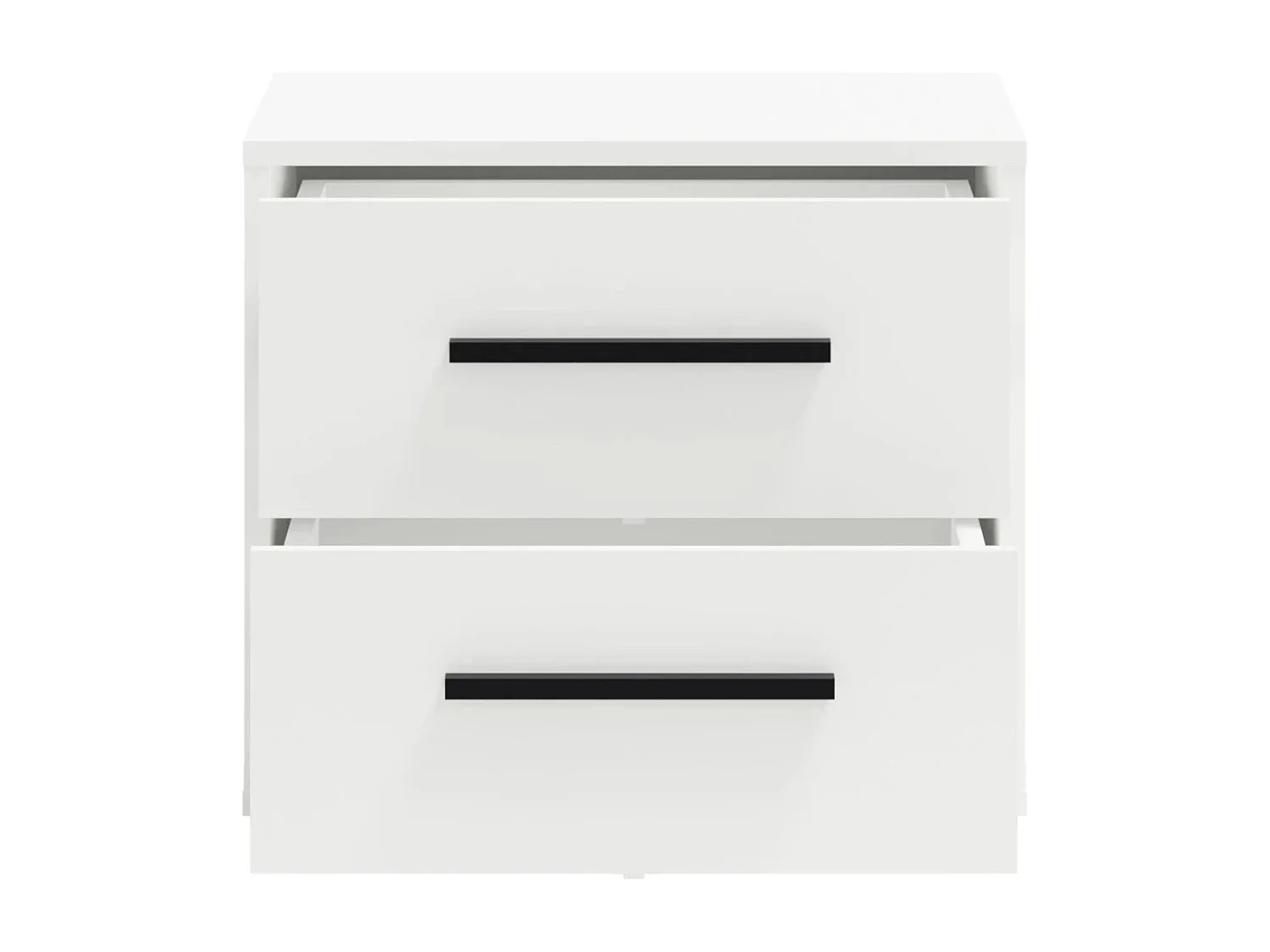 Chevet Modena 2 tiroirs - Blanc Mat