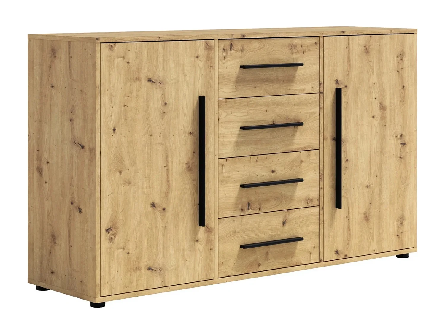 Sideboard Modena 150 cm - Artisan Eiche (2 Türen, 4 Schubladen)