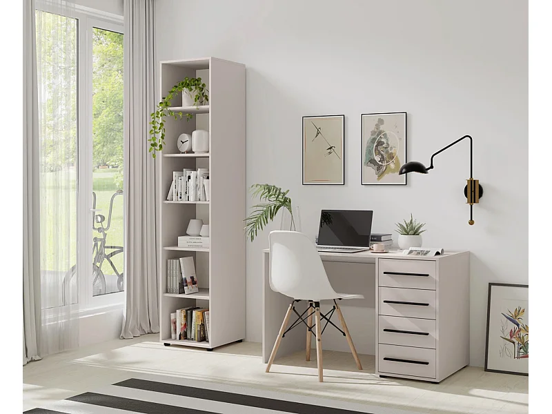 Bibliothèque colonne Modena 45 cm - Cachemire