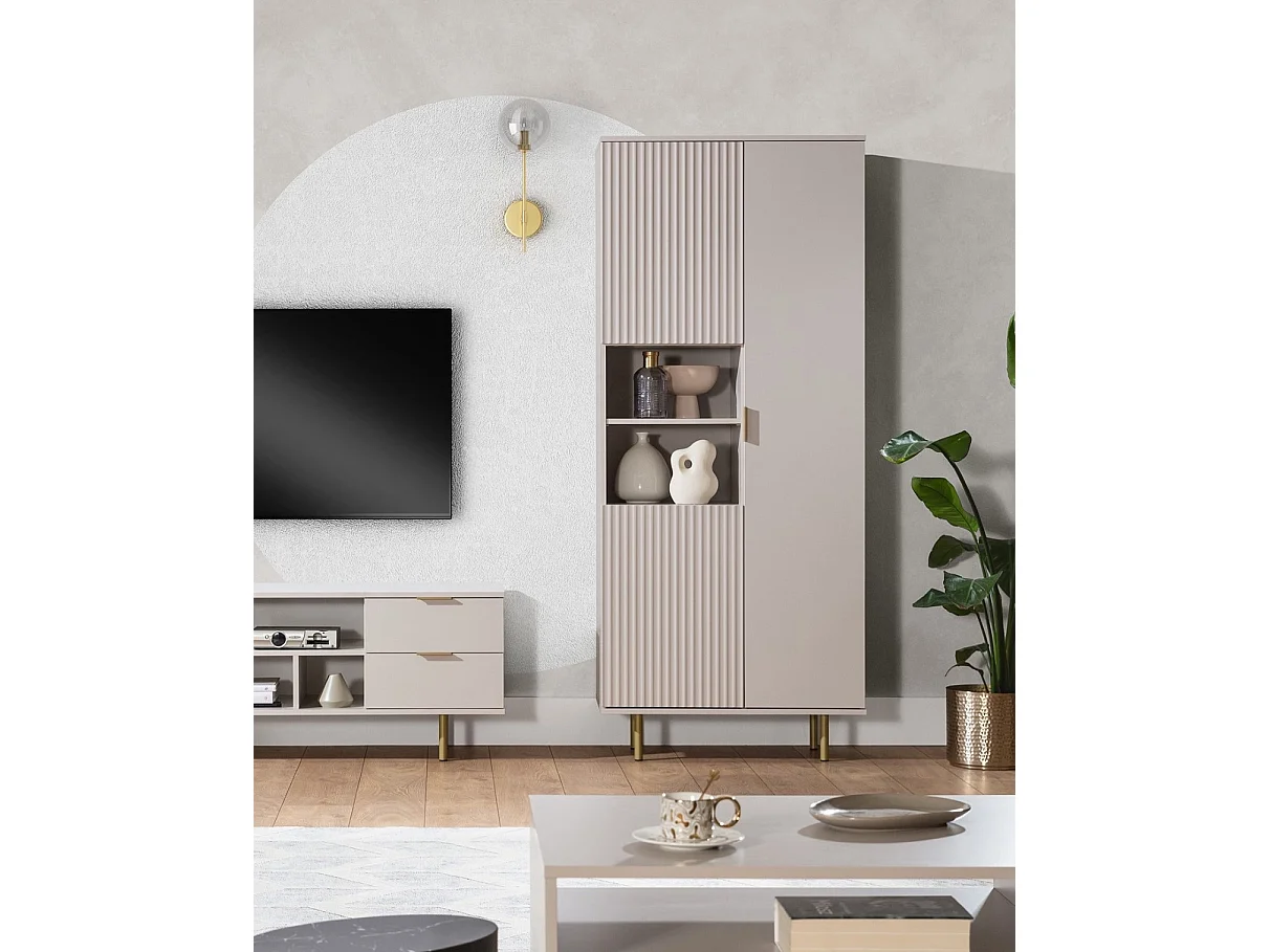 Bibliothèque colonne 80 cm Nubia - Cachemire et Or