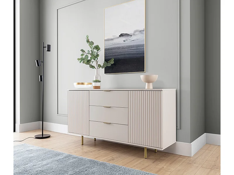 Kommode 150 cm Nubia - Kaschmir und Gold