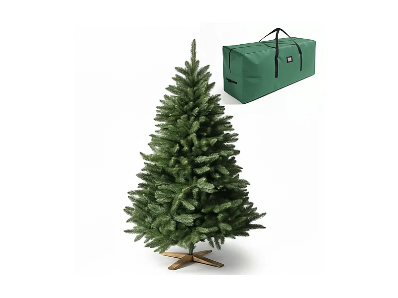 Sapin de Noël artificiel 220cm Arbre de Noël Support et sac de rangement  inclus
