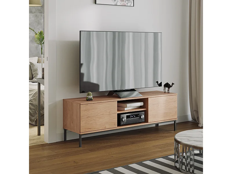 TV-Schrank 150 cm Dallas 2D - Hickory Natur