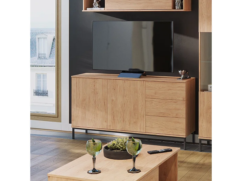 Kommode 150 cm Dallas - Hickory Natur