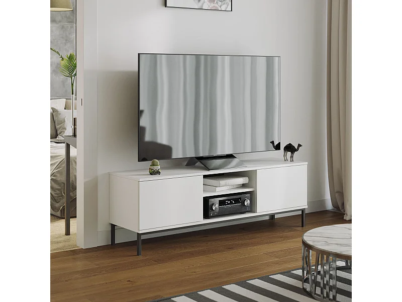 TV-meubel 150 cm Dallas 2D - Mat Wit