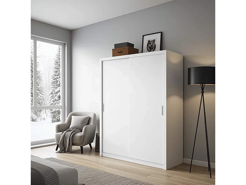 Schwebetürenschrank Tamiza 200 cm - Weiß