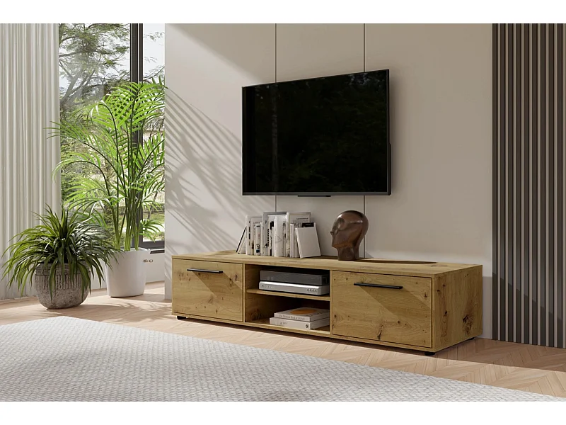 TV-Schrank breit 190 cm Modena - Artisan Eiche