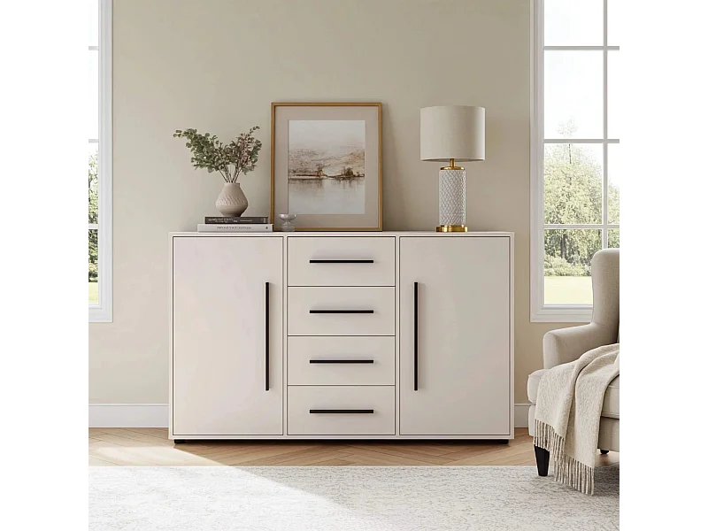 Sideboard Modena 150 cm - Kaschmir (2 Türen, 4 Schubladen)