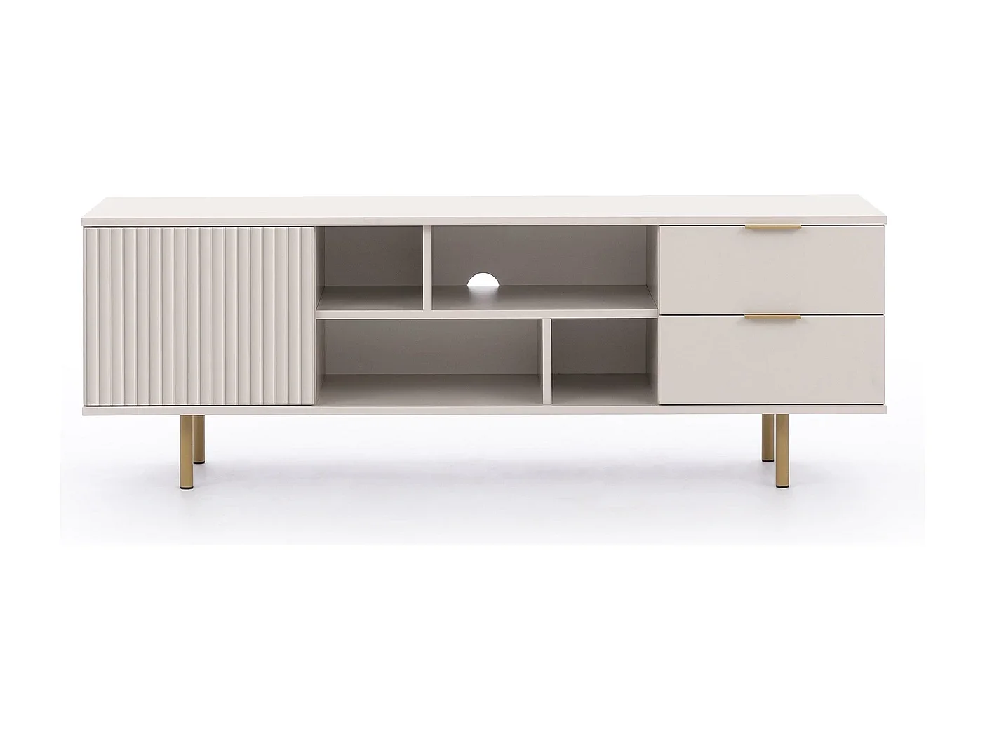 TV-Schrank 150 cm Nubia - Kaschmir und Gold