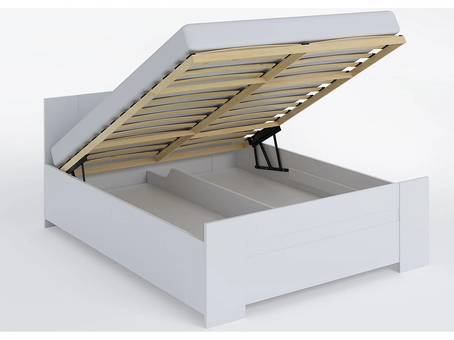 Opbergbed Tamiza 160x200 - Monastery Eiken met Bonell matras