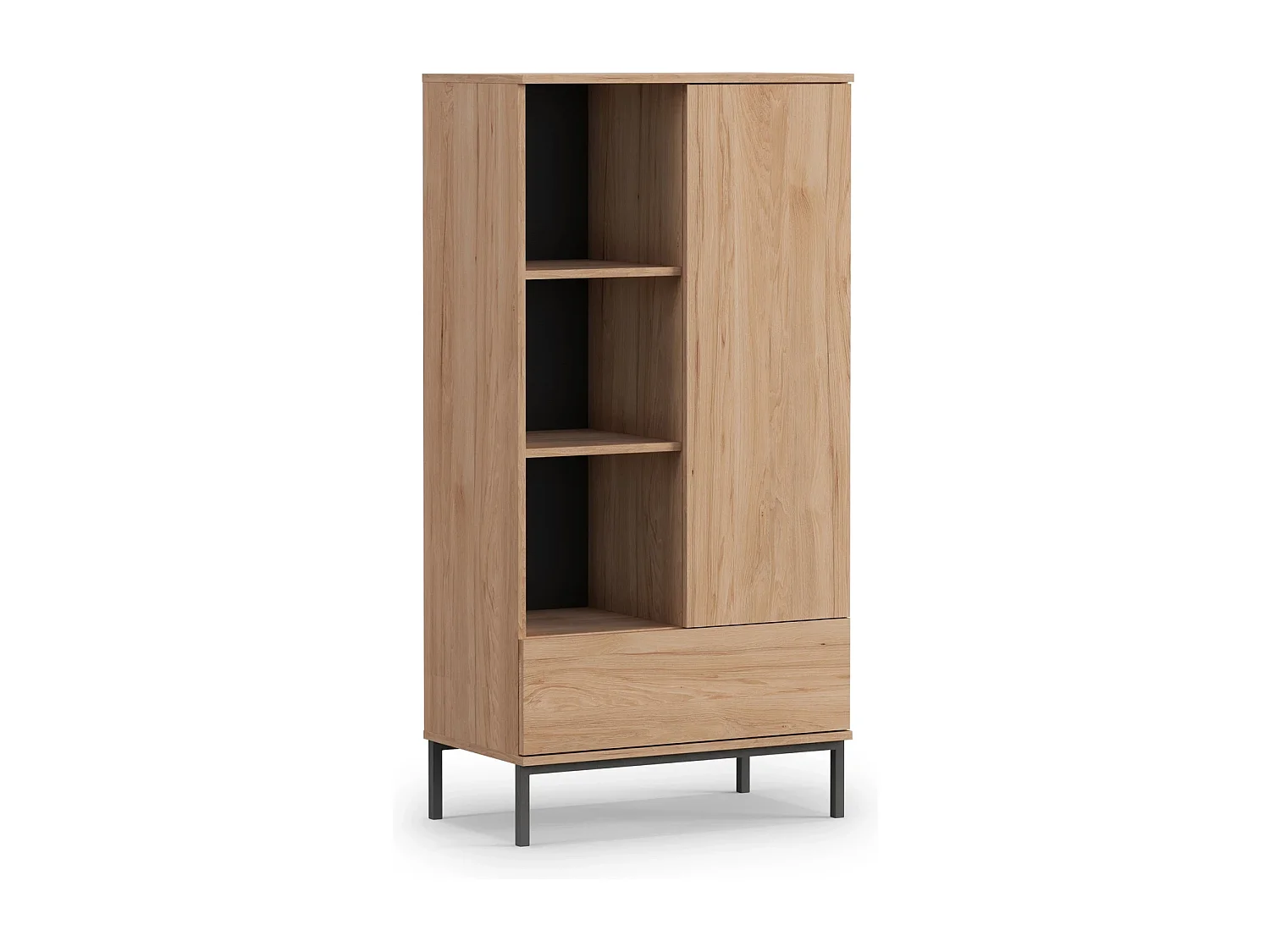 Wohnwand Set Dallas IV - Hickory Natur