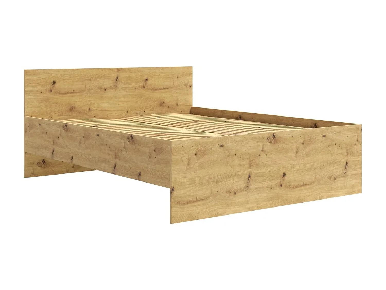 Tweepersoonsbed Modena 160x200 cm - Artisan Eiken (Incl. Flex lattenbodem)