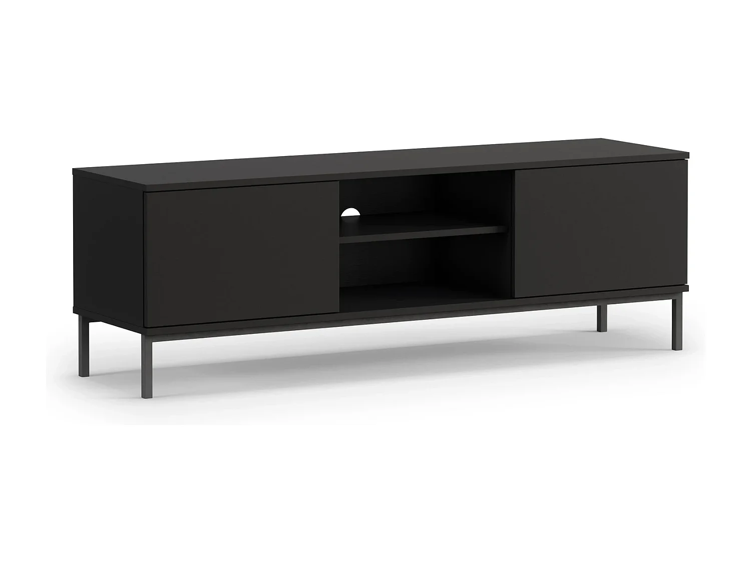 TV-meubel 150 cm Dallas 2D - Mat Zwart