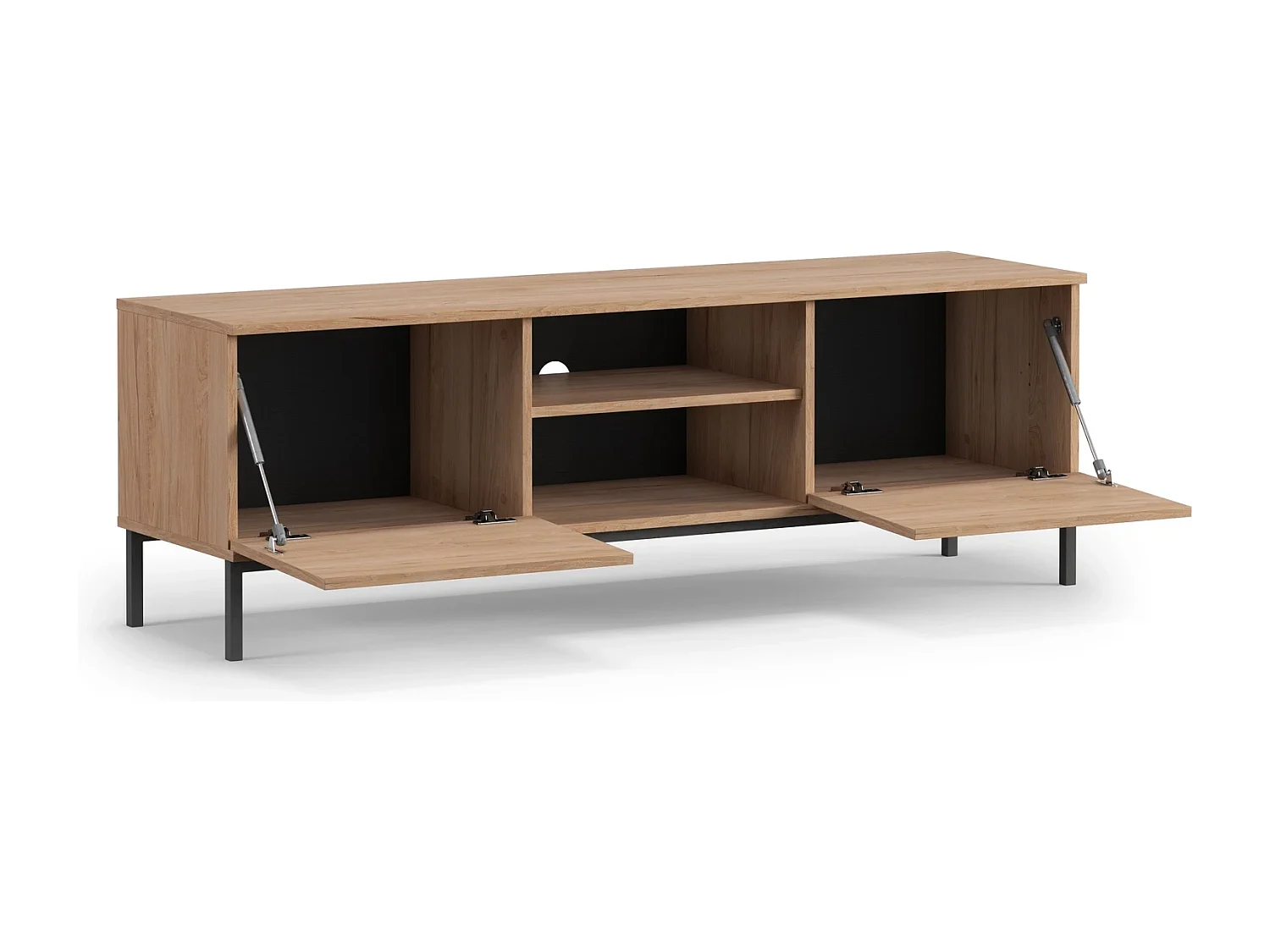 TV-meubel 150 cm Dallas 2D - Mat Zwart