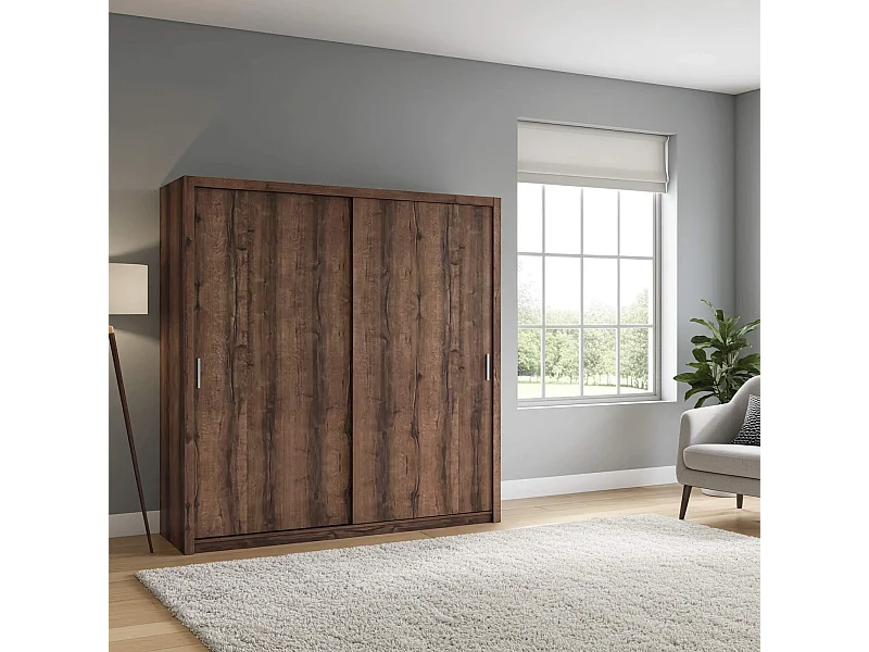 Schuifdeurkast Tamiza 220 cm - Monastery Eiken