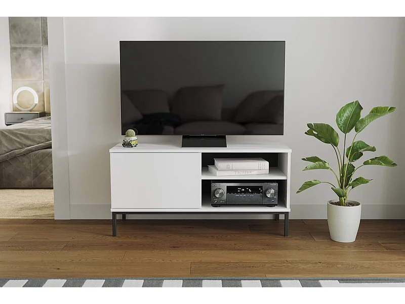 TV-meubel compact 100 cm Dallas - Mat Wit