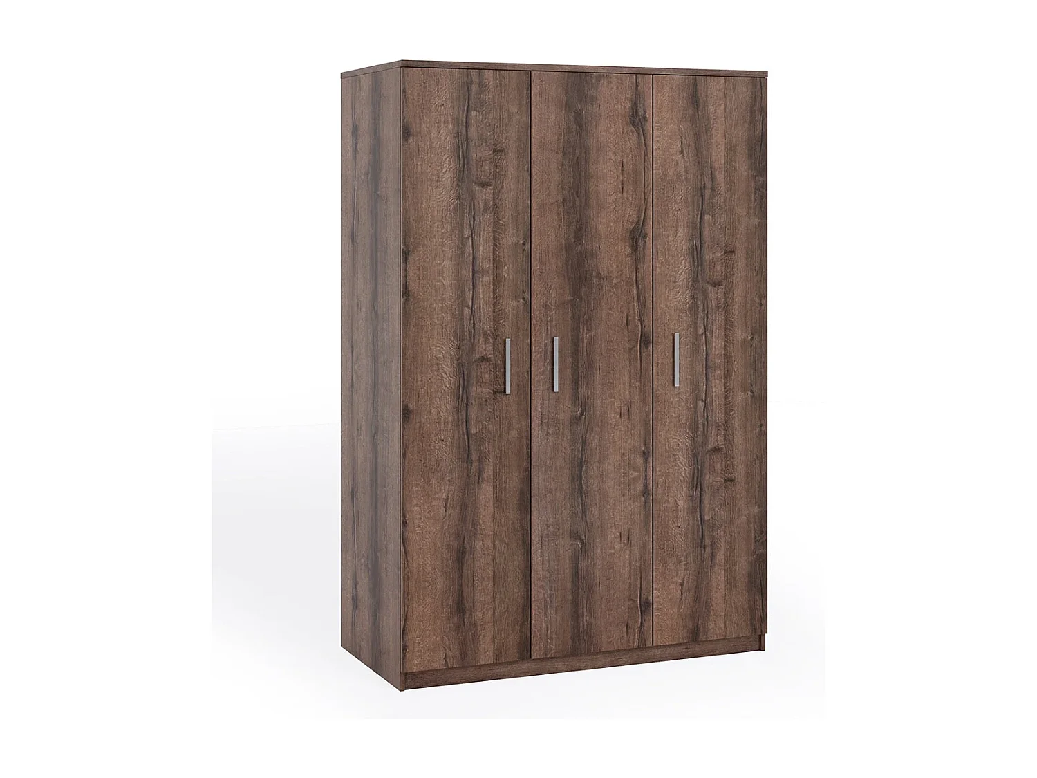 Armoire 3 portes Tamiza 135 cm - Chêne Monastery (Penderie et étagères)