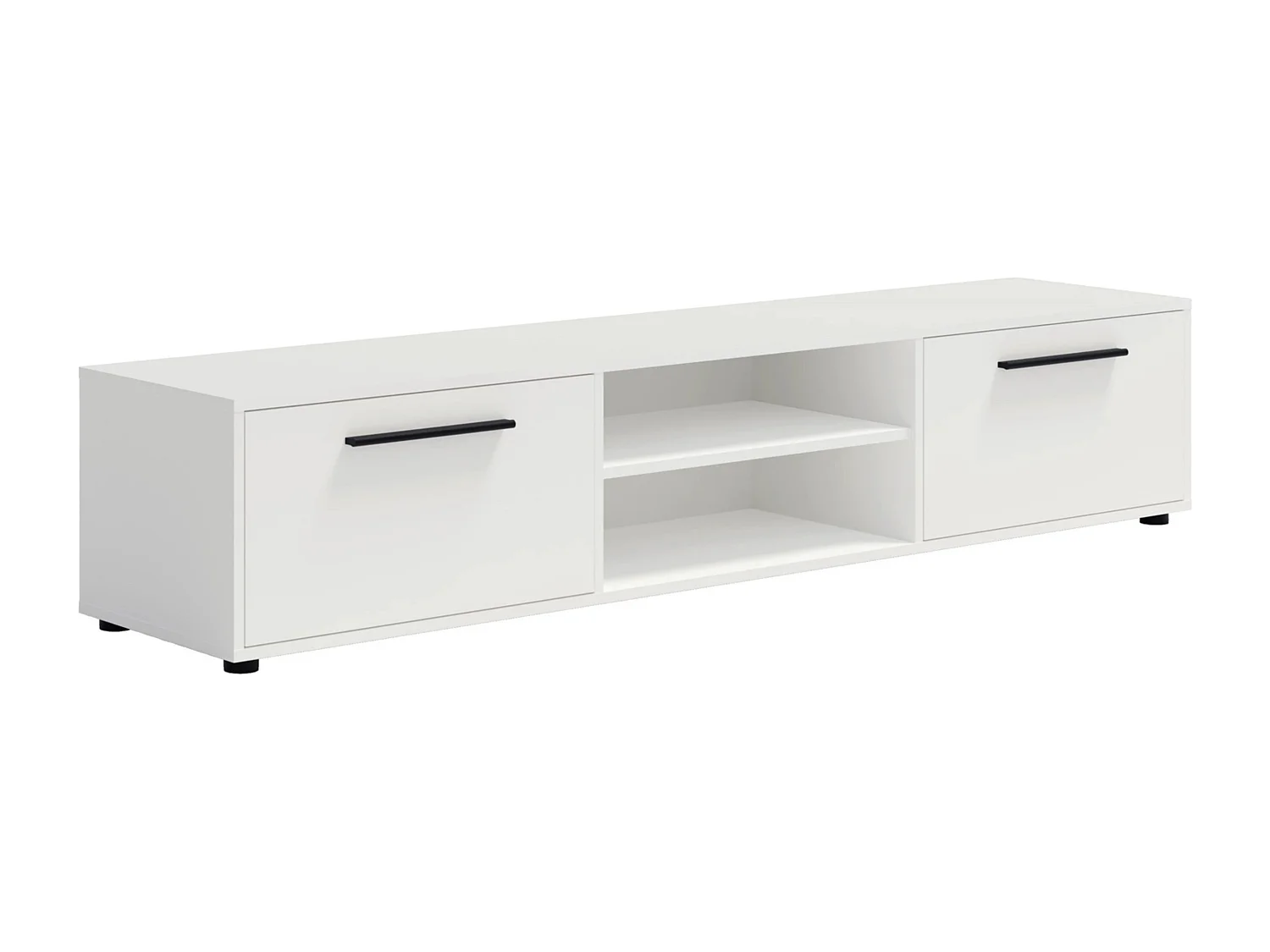 TV-meubel breed 190 cm Modena - Mat Wit