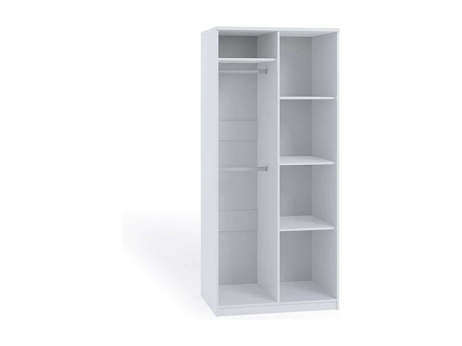 Kledingkast 2-deurs Tamiza 90 cm - Artisan Eiken (Roedes en planken)