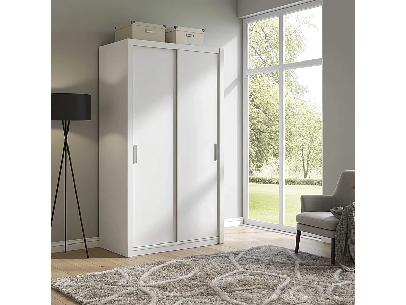 Schwebetürenschrank Tamiza 150 cm - Weiß